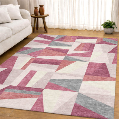 Premium Machine Washable Mayfield Geometric Rug