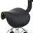 Wyalusing Backed Adjustable Height Ergonomic Industrial Stool with Removable Casters/Wheels