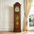83.86"New Chinese-style retro solid wood standing floor clock