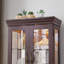 Lighted Glass Curio Display Cabinet With Adjustable Shelves And Internal Lighting, Ideal For Showcasing Collectibles In Living Room Or Kitchen