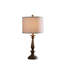 Lampe de table en polyrésine effet bois 27,5 po