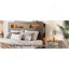 Cadre de lit grand, cadre de lit plateforme en bois avec tête de lit à DEL avec rangement et 2 ports USB, silencieux, aucun sommier nécessaire et outil d'assemblage facile, grand rangement sous le lit, gris foncé-1906745484-1906745485