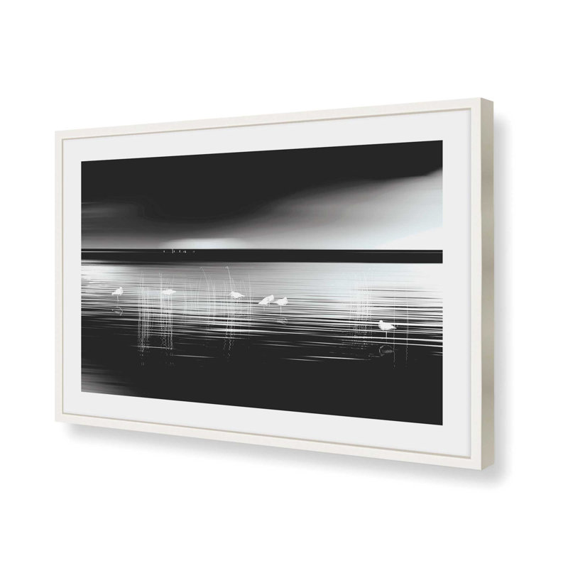 Impression de marées fantomatiques, Blanc opaque, H 12 po x l 15 po