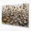 «Birds House», art mural sur toile beige