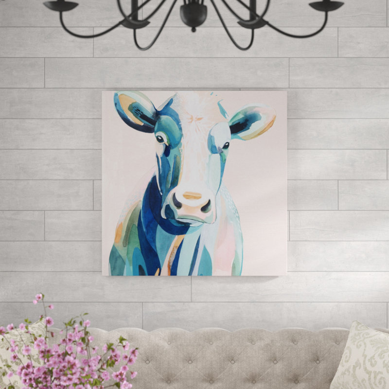 Pastel Pasture I by Grace Popp - Wrapped Canvas Painting, 91cm H x 91cm W