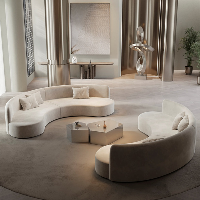 Minimalist And Creative Casual Sofa, 25.59" H x 118.11" W x 33.46" D