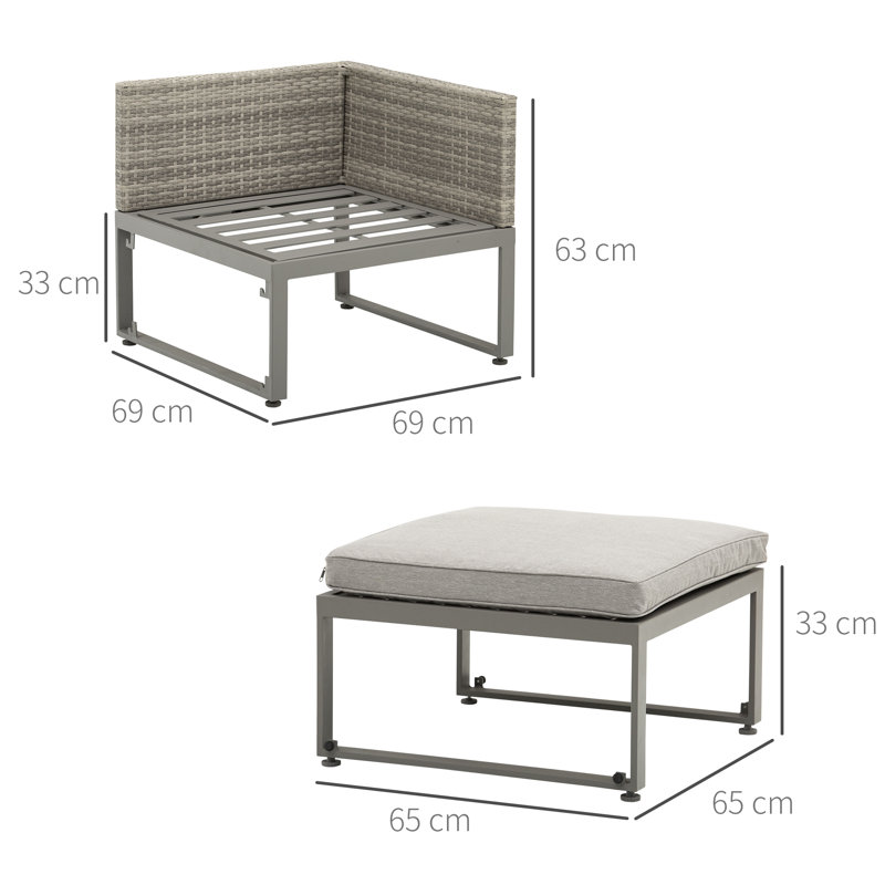 Junita Rattan Love Seat