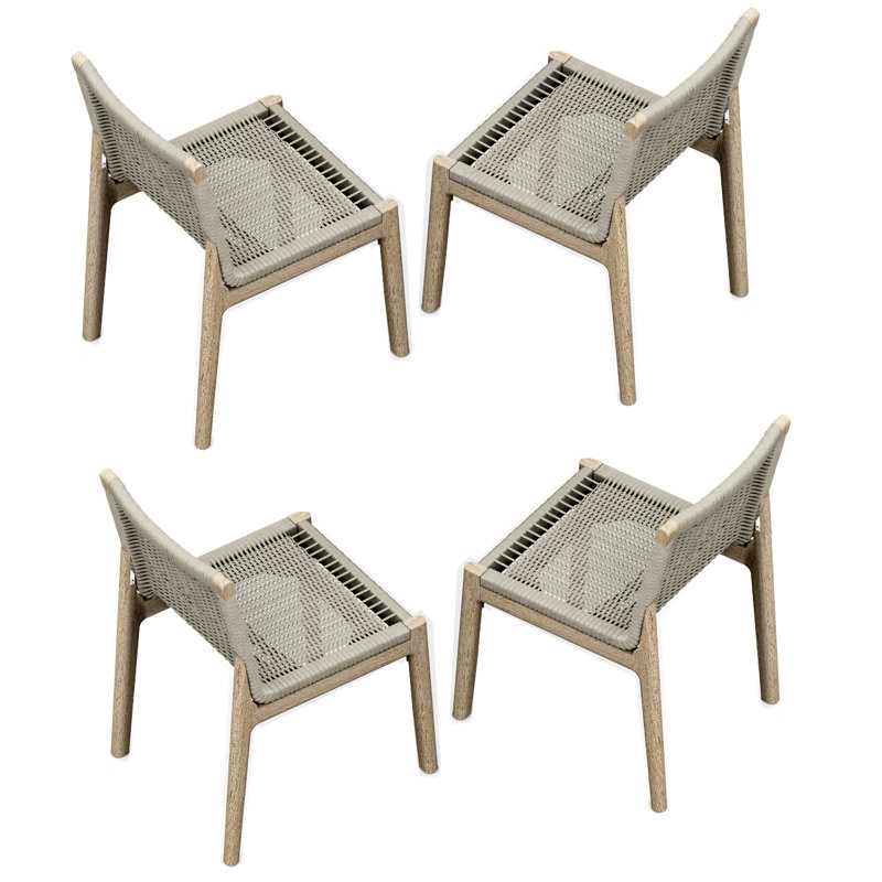 SemaWT Outdoor Teak Dining Side Chair