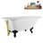 62" Streamline Clawfoot Tub,Tray,Drain, Clawfeet-101628982-102218226