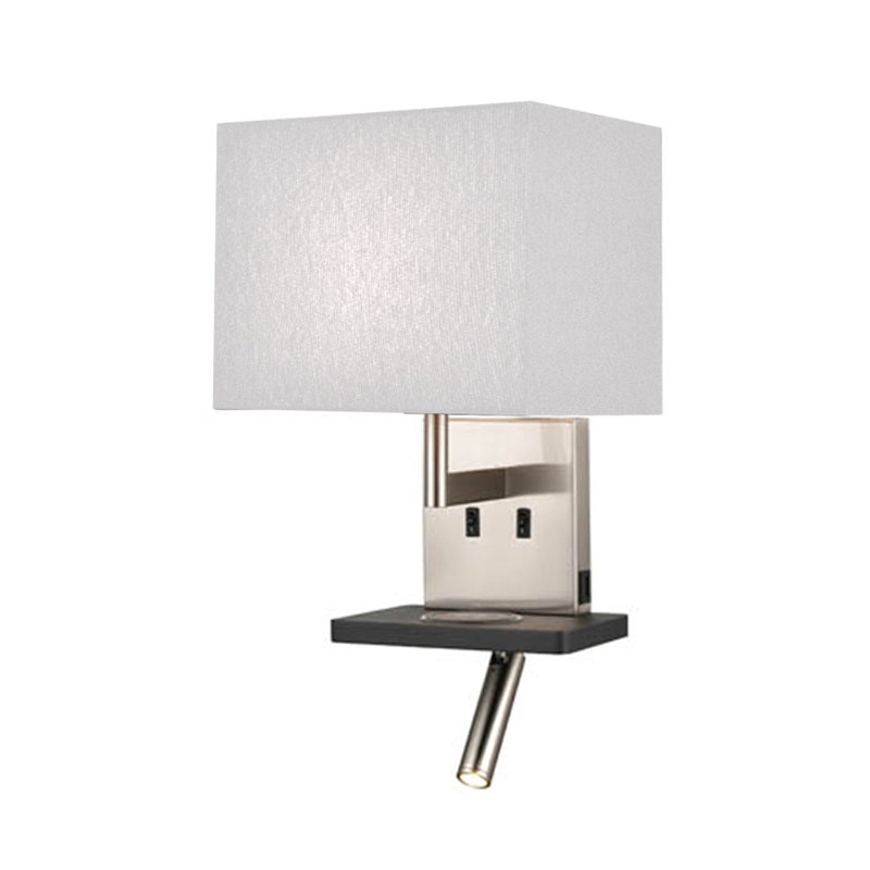 Aphan LED Armed Sconce, Grey