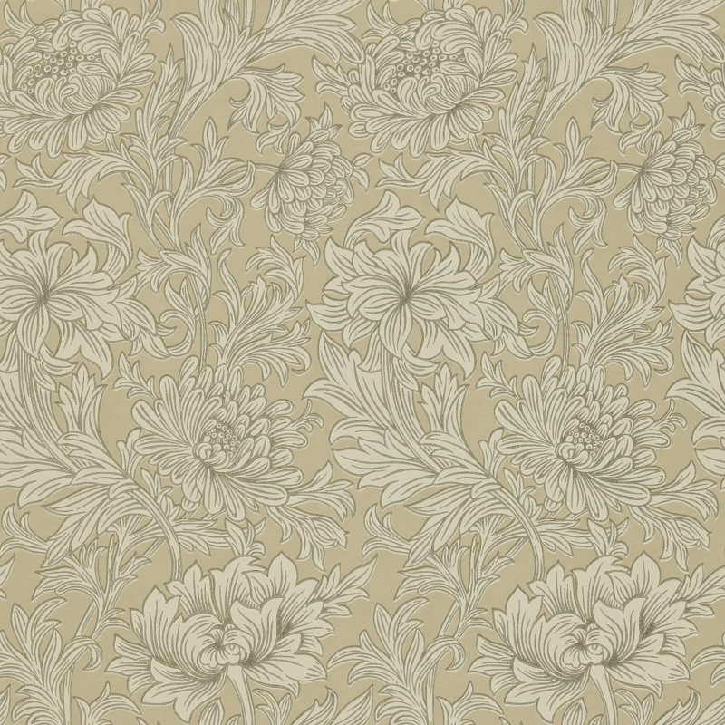 Chrysanthemum Toile 10.05m x 52cm Matte Wallpaper Roll, Blue