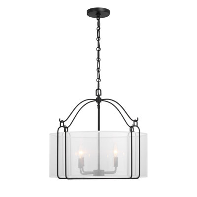 Hubbs 4 lumières Ashlay en noir mat