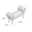 Elegant  Caius Upholstered Bedroom Bench, Solid Colour, Wooden Legs, Stylish Seating, Durable and Comfortable Design-36266514
