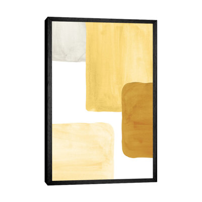 Mustard Colour Blocks by Whales Way - Painting on Canvas