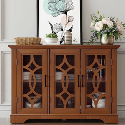 49'' Sideboard Buffet Cabinet With Adjustable Shelf