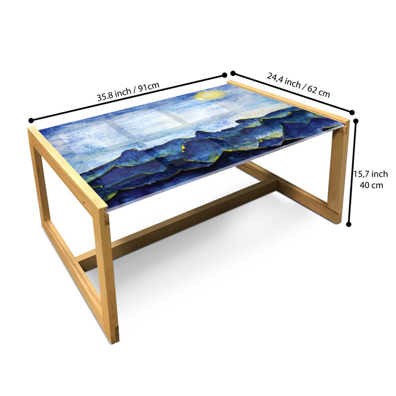 Jakyan Sled Coffee Table, 90cm H x 62cm W x 40cm D