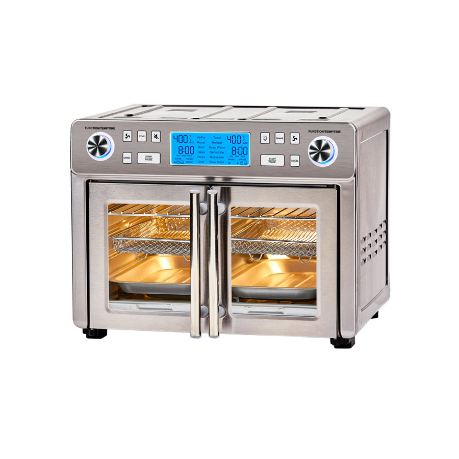 Emeril Lagasse Dual Zone 360 Air Fryer Oven Combo, French Door, 25 QT Extra Large, Multiple ways to Cook Foods, Up to 60% Faster from Frozen to Finish