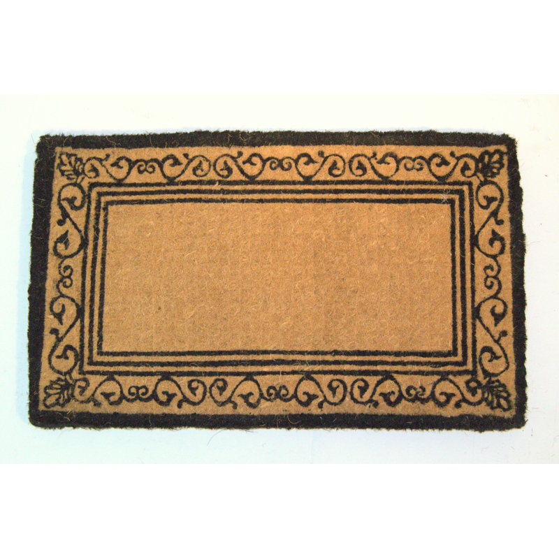 Tapis de porte à l’intérieur seulement Ceniceros, Rectangle 1 pi 6 po x 2 pi 6 po