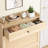 Lilac  Rattan Shoe Storage Cabinet-130762457