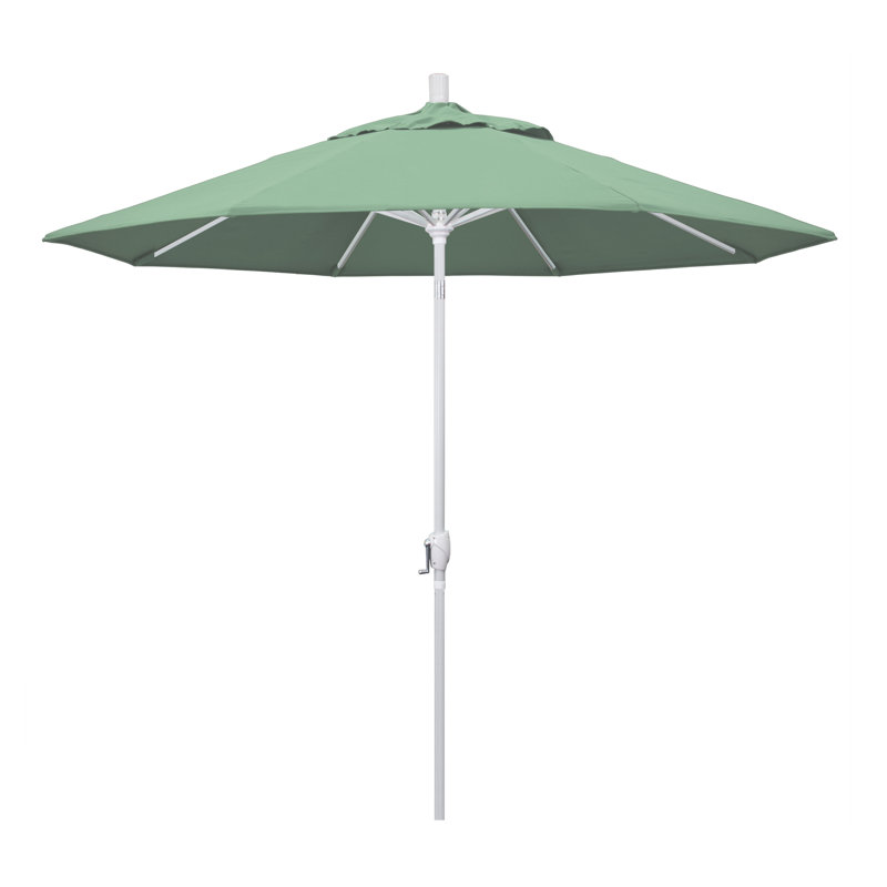 Parasol de marché 9 pi Ayomipo, Blanc, Toile Spa Performance