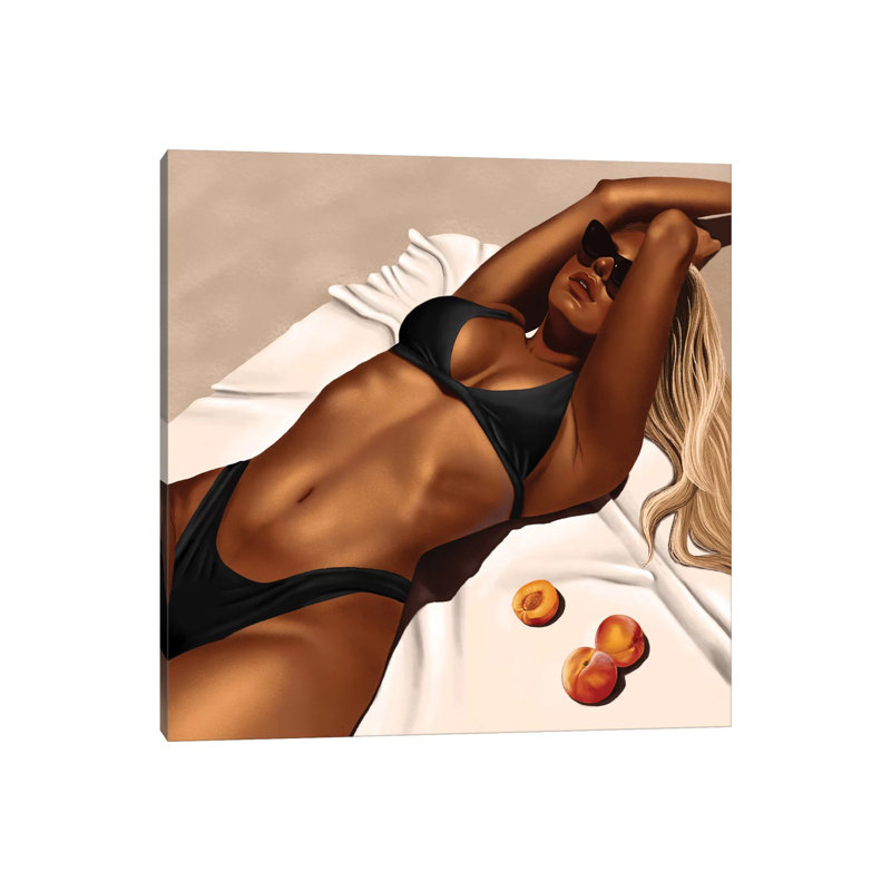 Marks in the Sand II 1 Piece Wall Art on Canvas, 30.48 cm H x 30.48 cm W, Wrapped Canvas