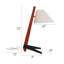 Solid Wood and Iron Desk Table Lamp