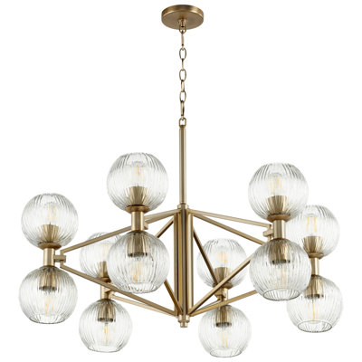 Helios 12 - Light Modern Linear Chandelier