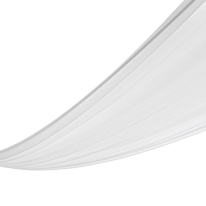 Chiffon Ceiling Draping for Decoration, White, 0.1" H x 360" W x 60" D