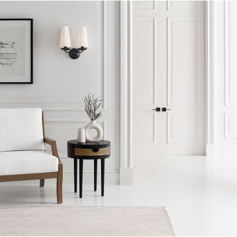 AERIN Fontaine Double Sconce, Aged Iron