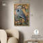 «Heron’s Blue Serenade», toile Maximalist par Art Remedy-110295720-110295727