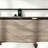 Bed frame full size, wooden platform bed frame with storage LED light headboard and 2 USB, no noise, no spring mattress required and simple assembly tools, large underbed storage, Antique Grey 