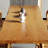 Brown Rectangular Solid Wood Butterfly Table-385853487
