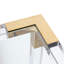 Lucen Glass Console Table With Gold Accents