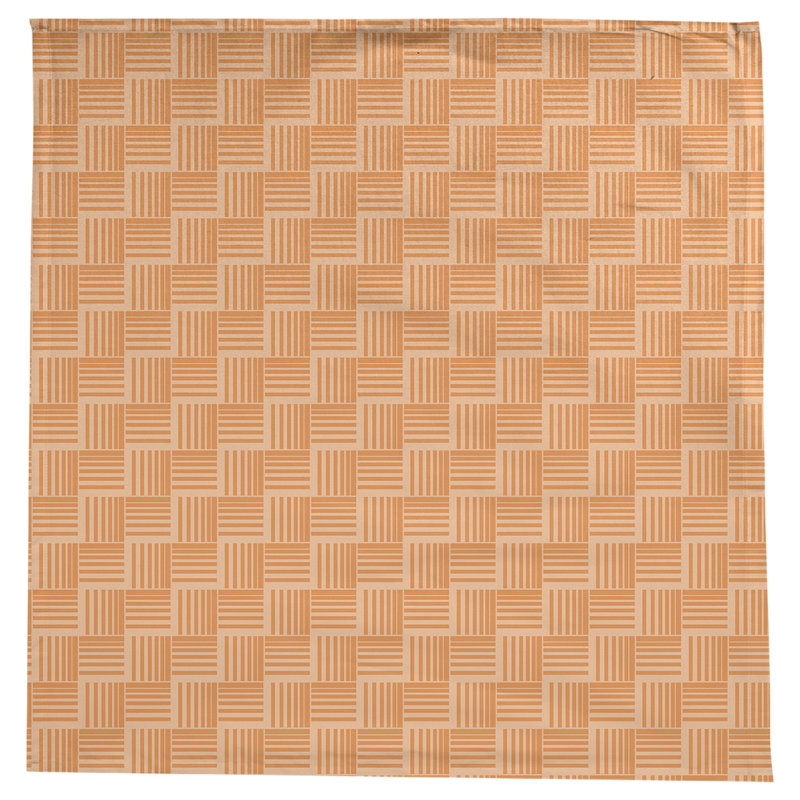 Rayures nattes classiques Nappe, Orange clair