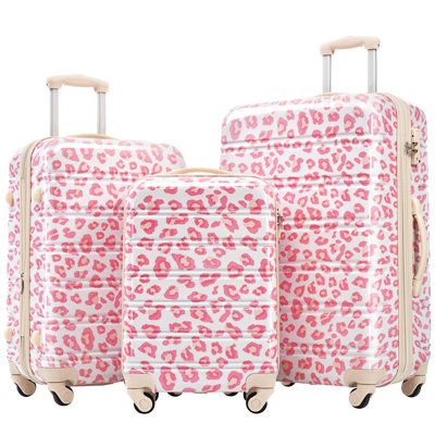Hardshell Luggage Sets 3 pcs Spinner Suitcase with TSA Lock Lightweight-20"+24"+28" Luggages