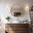 Wavy Round Wall Mirror