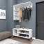 Kupski 90cm Hall Tree with Shoe Storage Bench, 6 Shelves and 4 Hooks-355627548