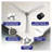 52-Inch Silver Low Profile Ceiling Fan with Dimmable LED Light and Remote Control