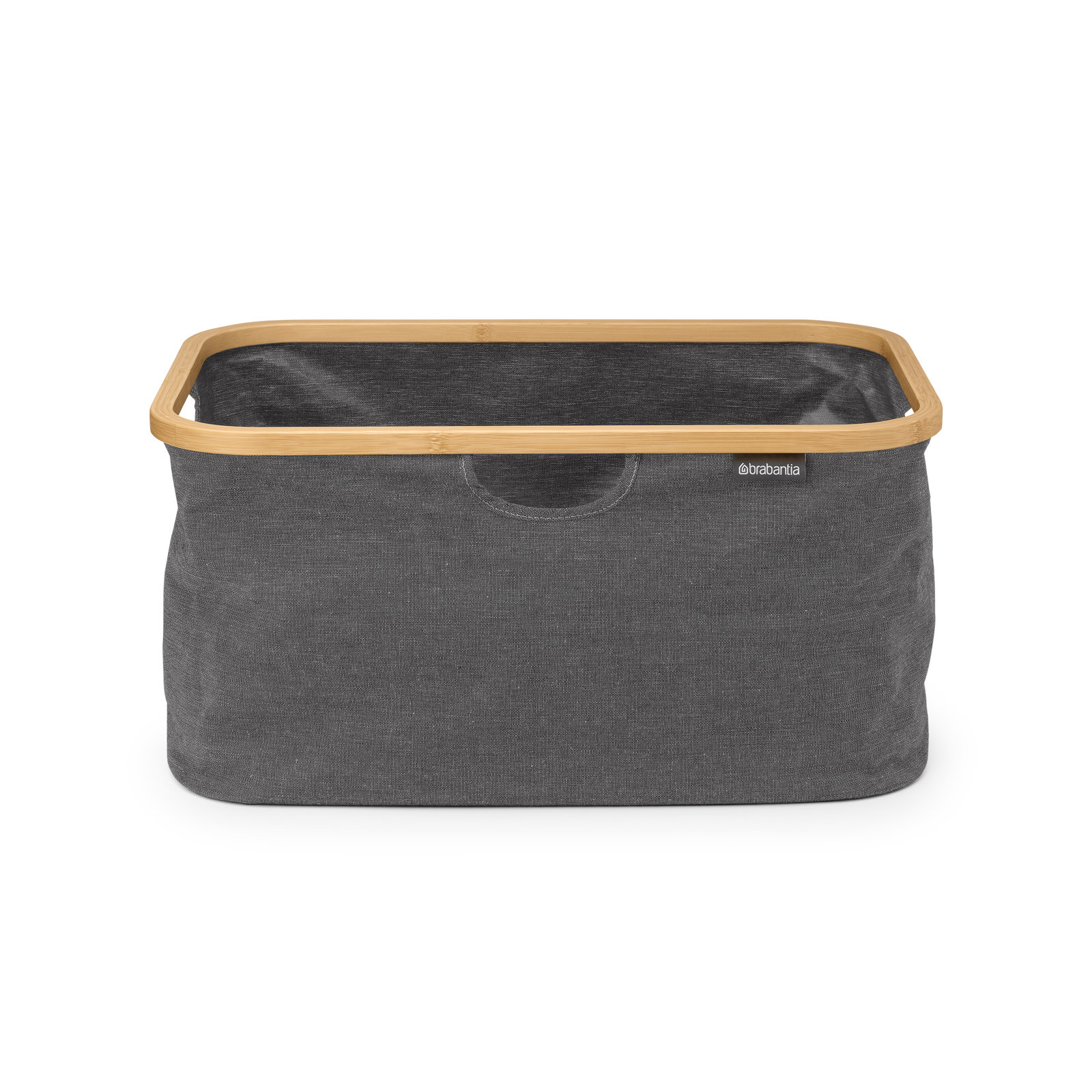 Brabantia Foldable Laundry Basket 10.6 Gallon (40L), Pepper Black