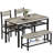 4 - Person Four Leg Dining Set-1424833198