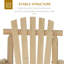 Chaise berçante d'extérieur en bois Outsunny