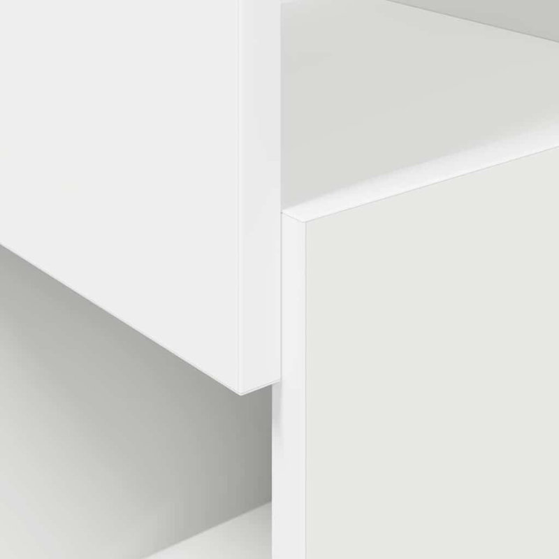 Corner Accent Chest, White, 102cm H x 25.5cm W x 25cm D