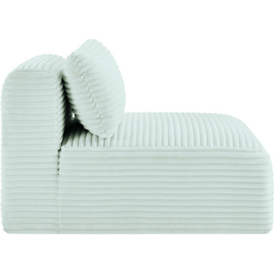 Fauteuil en velours côtelé Carmean Performance