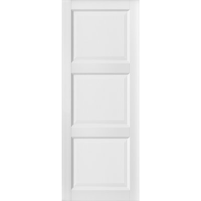 Lucia Paneled Wood Standard White Door Slab