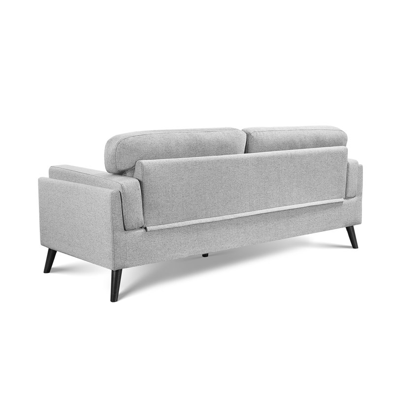 Vedic 3 Seater Sofa, Dark Grey