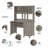 Khadesha 4 Piece Computer Desk Office Set-1333277196