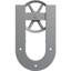 Ensemble de quincaillerie de porte de grange simple standard Premium Wagon Wheel Horseshoe Roller Hanger-788585515