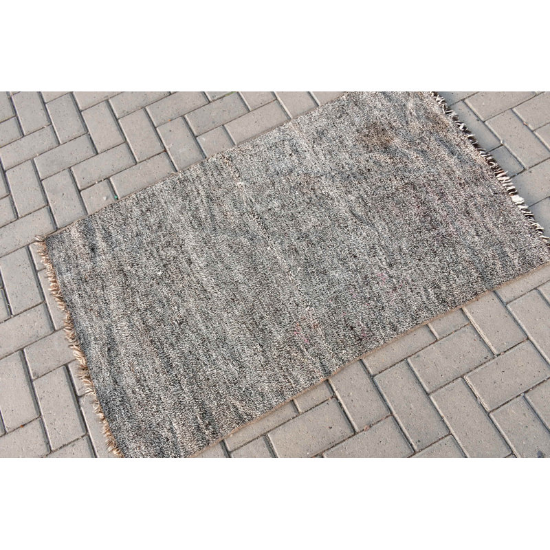 Tapis de porte rétro turc tissé à la main avec un style bohémien unique et un design texturé pour une décoration intérieure élégante