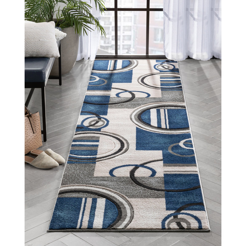 Abstract Rug, Runner 2'7" x 9'10"