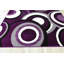 Tapis mauve à motif géométrique Cossette-40791291